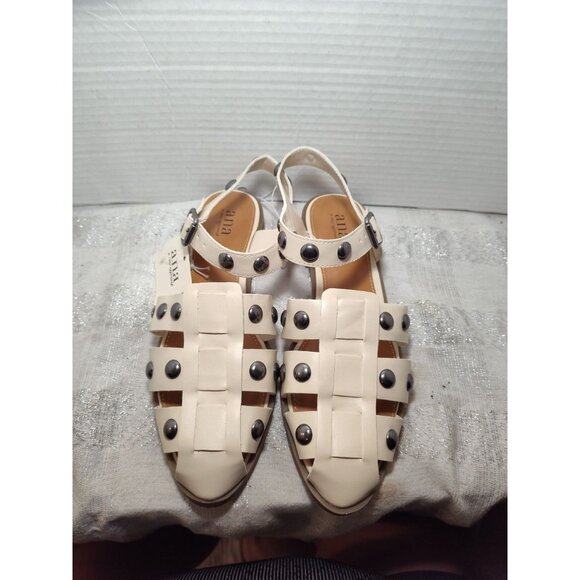 Women's A N.A. Studded Norma Fisherman Sandals in Cream‎ Size 7M NEW $60 - Picture 13 of 13